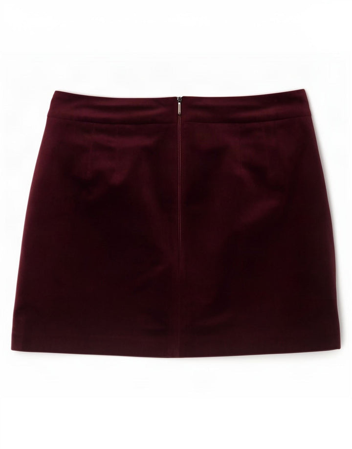 Jack Wills Damen Minirock UK 12 Medium W31 Burgund Polyester