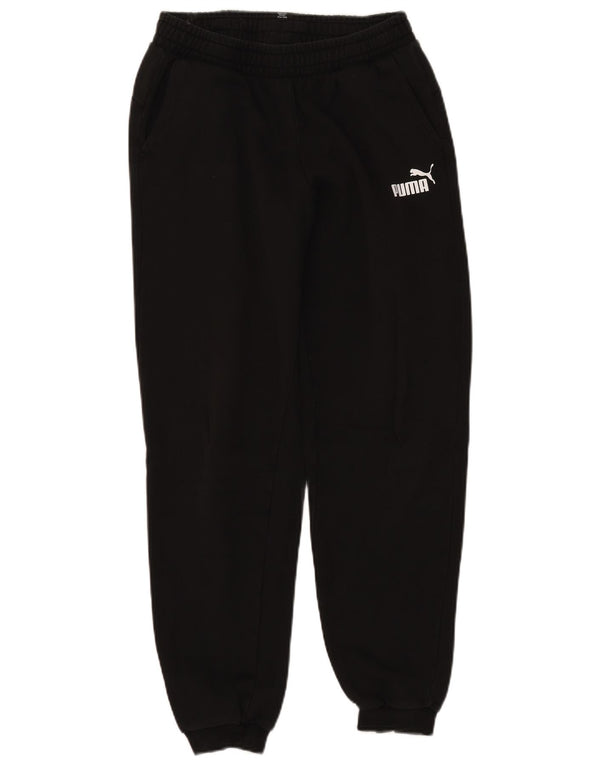 Puma Jungen-Trainingshose, Jogginghose, 15–16 Jahre, schwarze Baumwolle