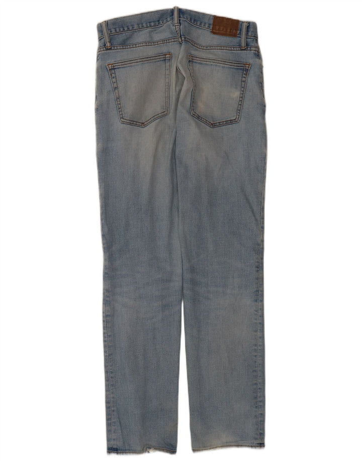Gap Herren Straight Jeans W30 L32 Blaue Baumwolle