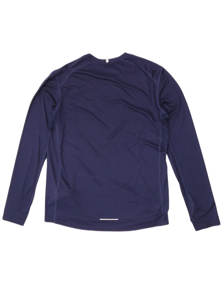 Nike Herren Dri Fit Top Langarm XL Marineblau Polyester