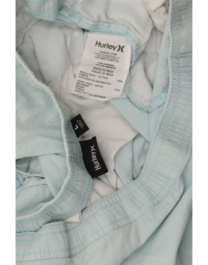 Hurley Herren Chino-Shorts, Größe L, W36, Blau, Baumwolle