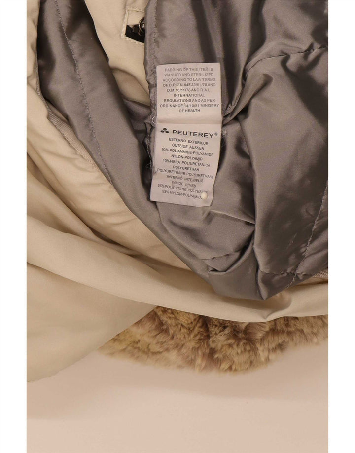 PEUTEREY Damen Wattierte Jacke IT 40 Medium Beige Polyamid