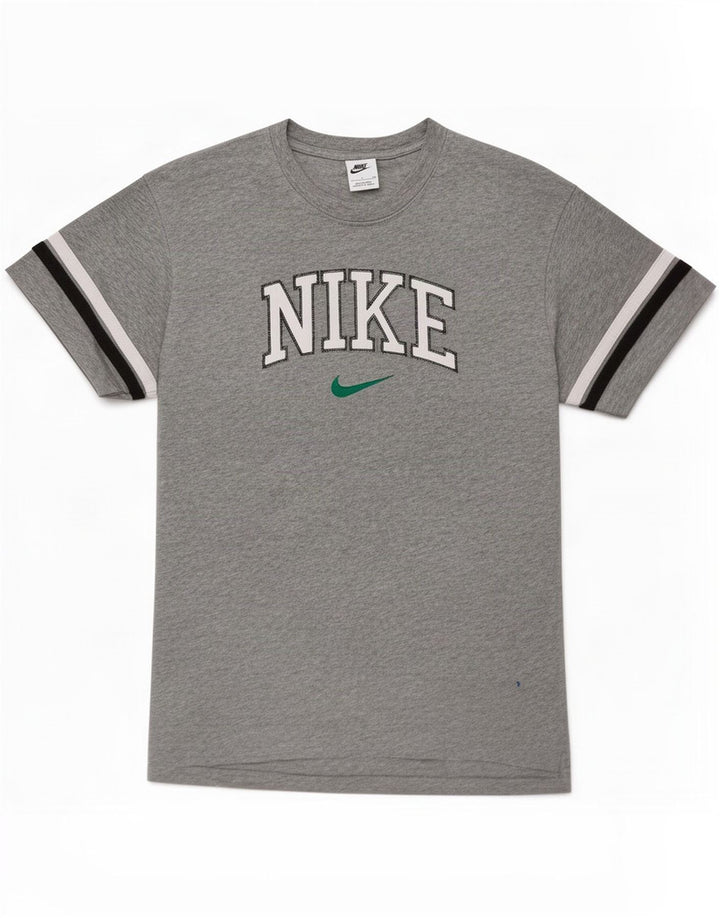 Nike Herren-T-Shirt mit Grafik, klein, grau gestreift, Baumwolle