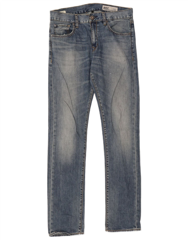 Rifle Herren Straight Jeans W30 L33 Blaue Baumwolle