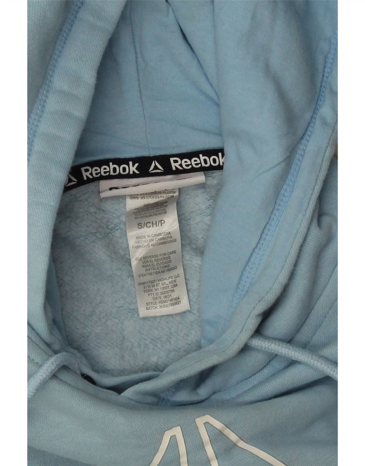 Reebok Herren Graphic Hoodie Pullover Kleine blaue Baumwolle