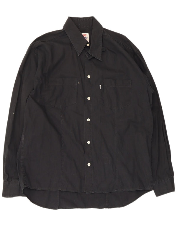 Levi's Mens Shirt XL Black Cotton