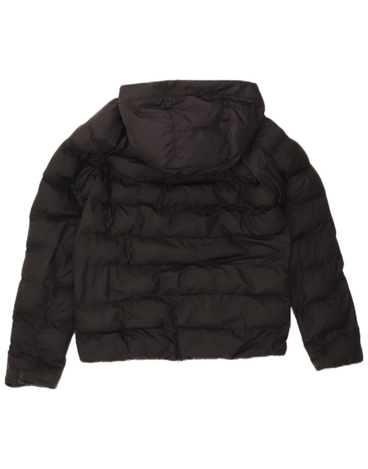 Nike Wattierte Jacke mit Kapuze für Jungen, 13–14 Jahre, XL, schwarzes Polyester