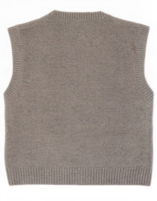 Zara Damen Weste Tank Top UK 10 Small Grau