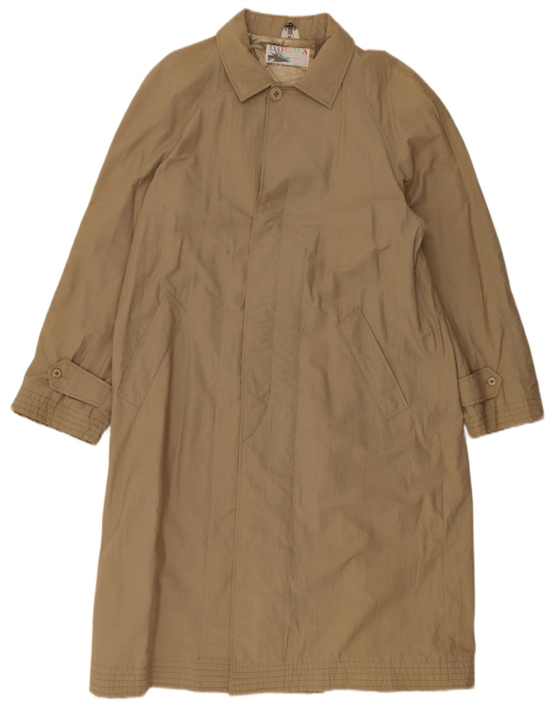 Vintage Herrenmantel UK 38 Mittelbeige Baumwolle