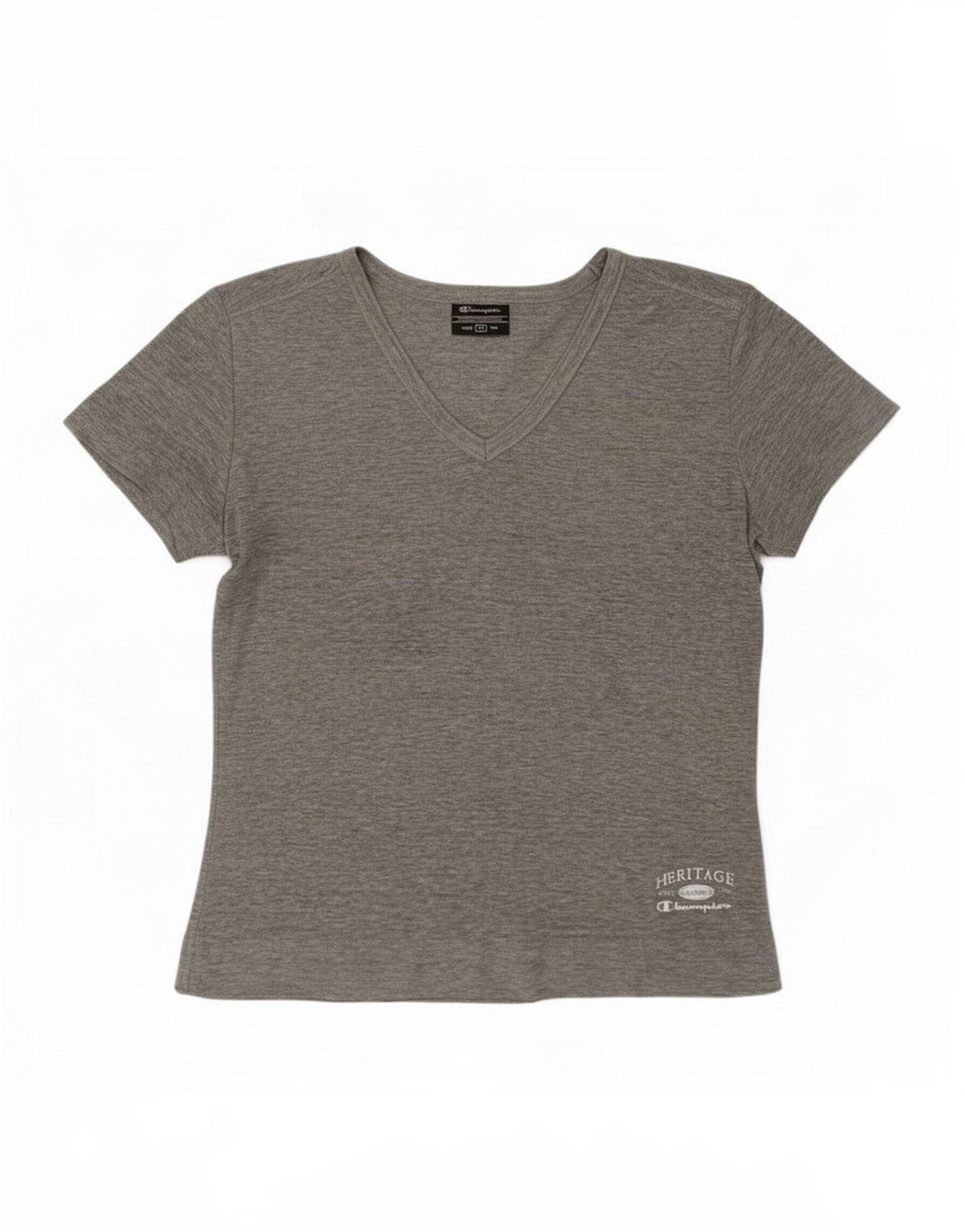 Champion Damen T-Shirt Top UK 12 Mittelgrau