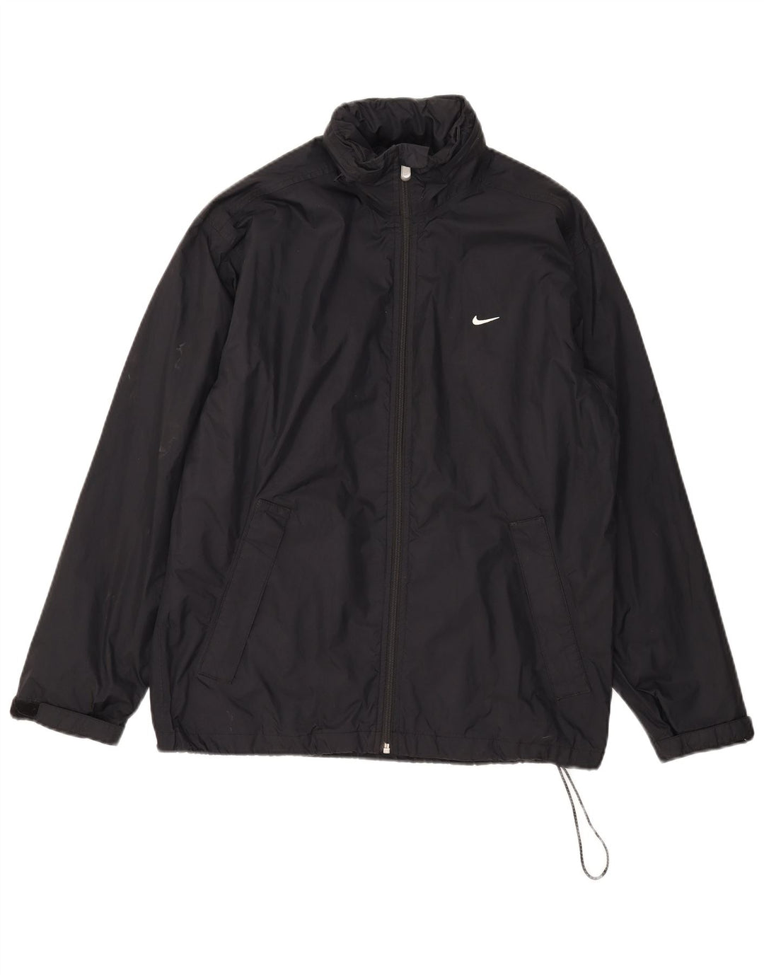 Nike Herren-Regenjacke mit Kapuze, UK 36/38, kleines schwarzes Nylon