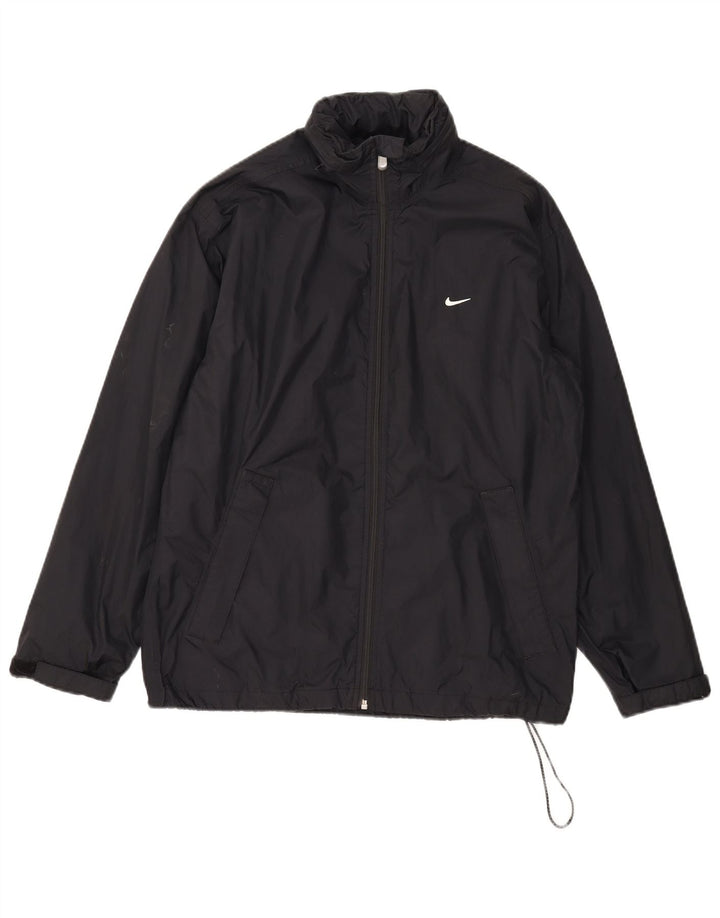 Nike Herren-Regenjacke mit Kapuze, UK 36/38, kleines schwarzes Nylon
