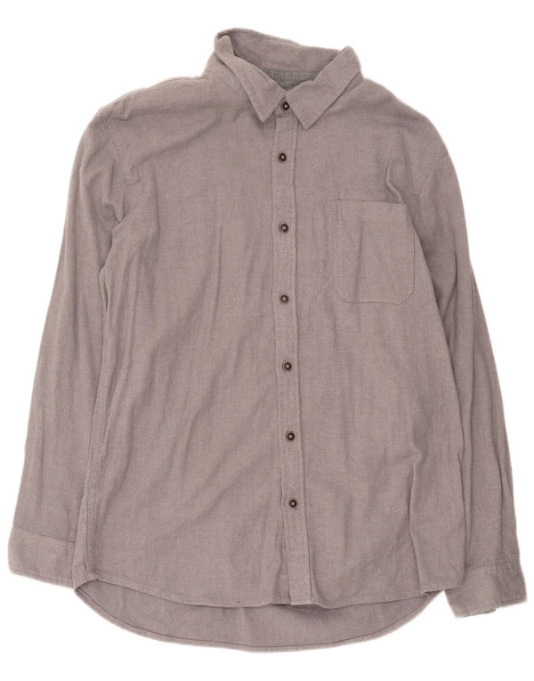 Lee Herren-Flanellhemd mit normaler Passform, XL, graue Baumwolle