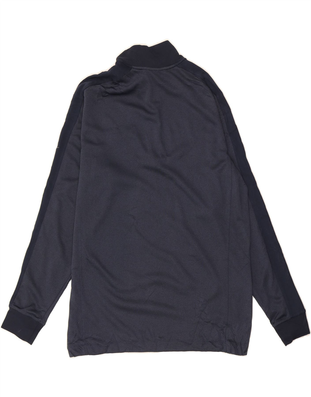 NIKE Mens Dri Fit Graphic Zip Neck Pullover Tracksuit Top Medium Navy Blue Vintage Nike and Second-Hand Nike from Messina Hembry 