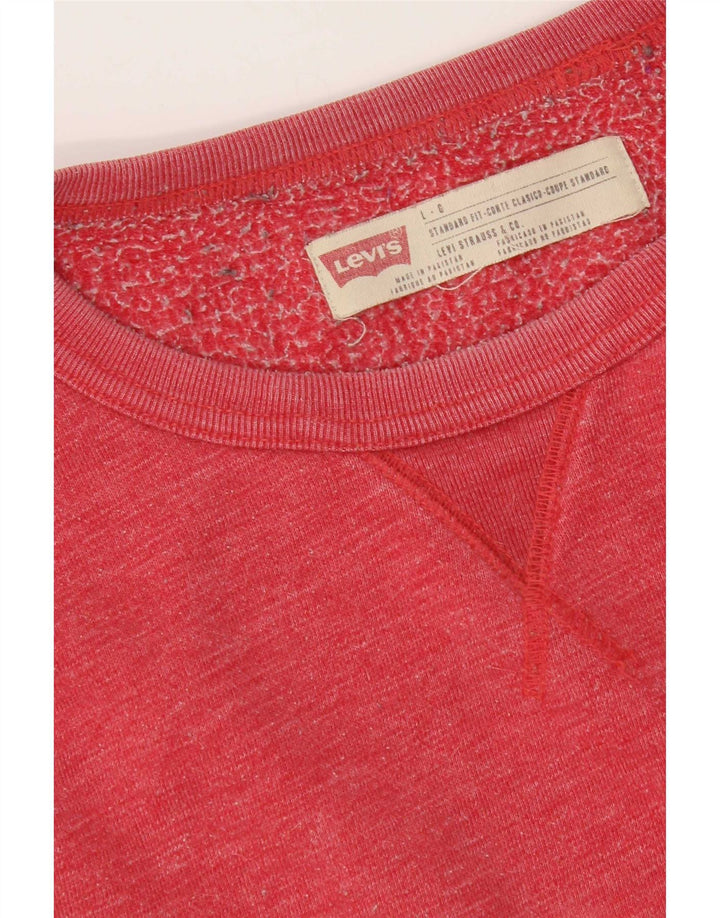 Levi's Herren-Sweatshirt mit Standard-Passform, Größe L, Rot