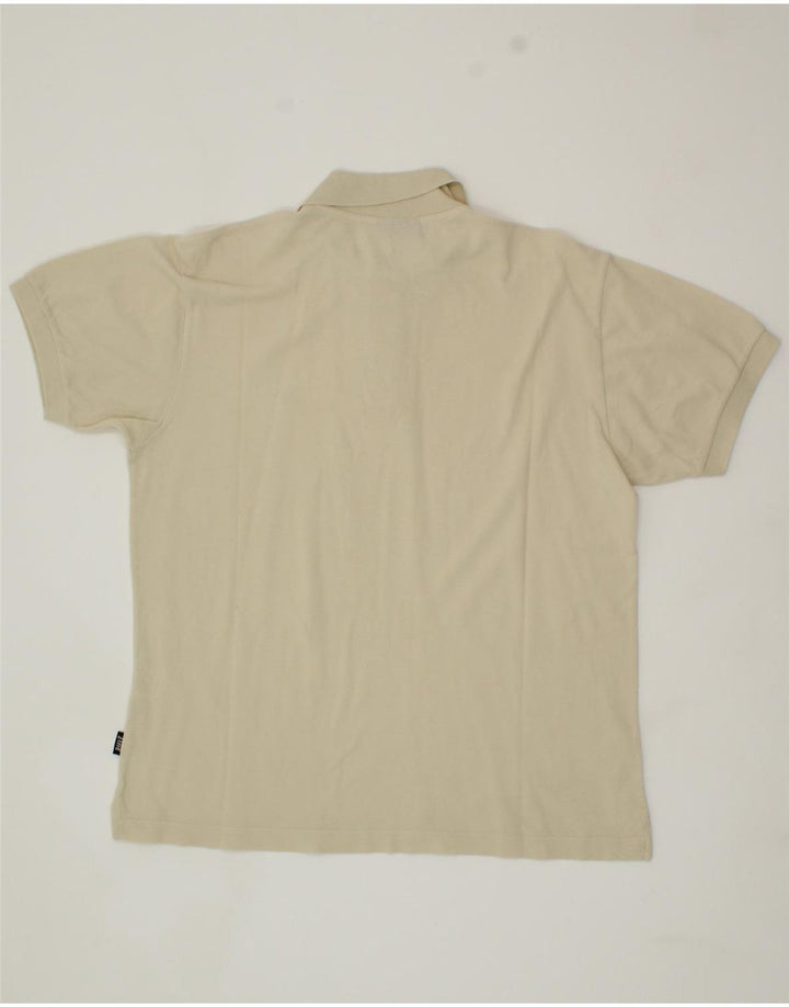 RIFLE Mens Polo Shirt Medium Beige Cotton Vintage Rifle and Second-Hand Rifle from Messina Hembry 