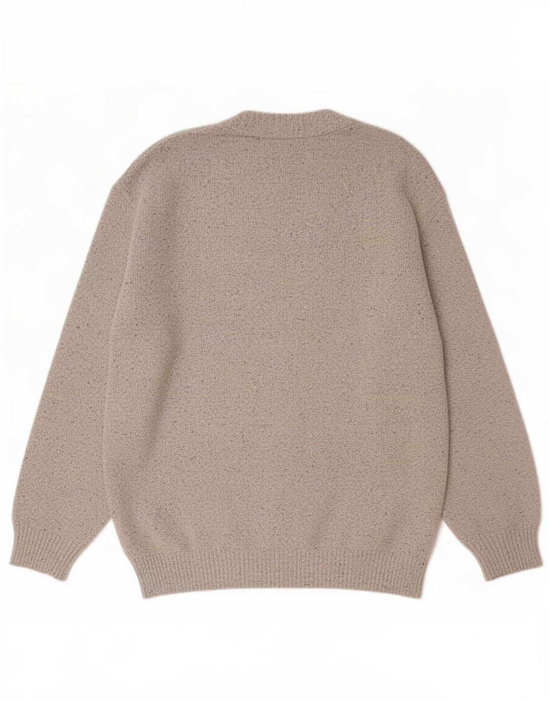 Neuer Fast Herren-Cardigan-Pullover, große graue Baumwolle