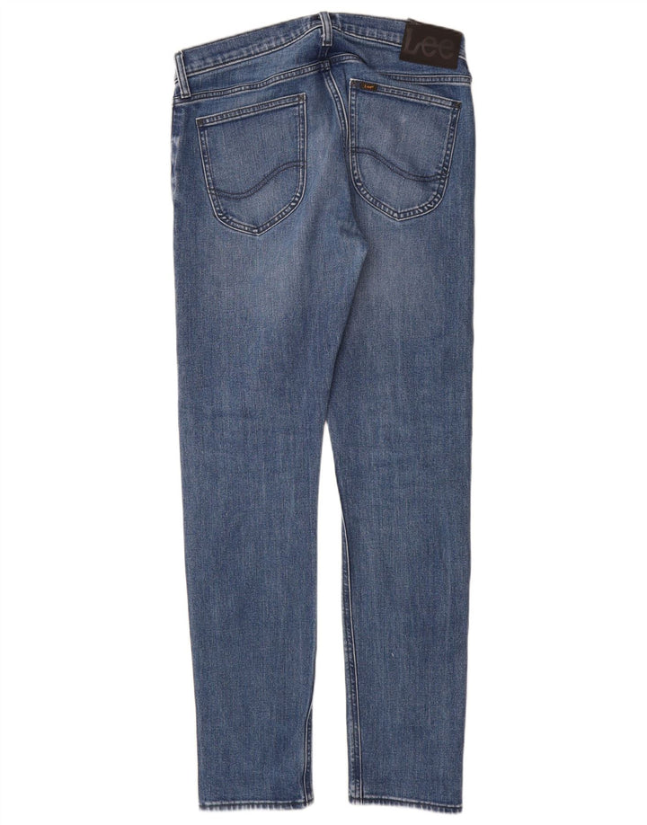 Lee Herren Luke Slim Jeans W30 L32 Blaue Baumwolle