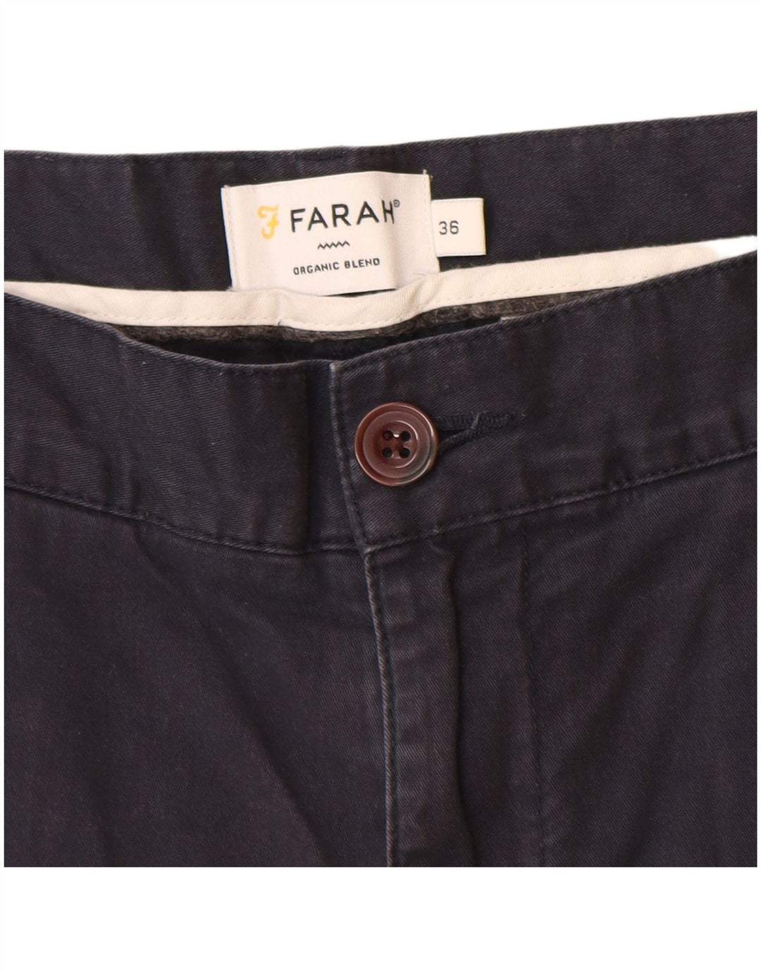 Farah Herren-Chinoshorts W36, große marineblaue Baumwolle