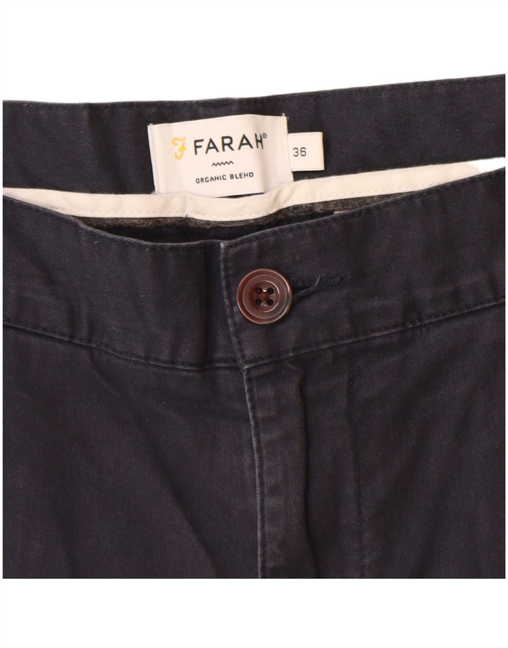 Farah Herren-Chinoshorts W36, große marineblaue Baumwolle