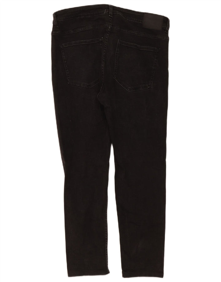 Zara Herren Slim Jeans EU 46 XL W36 L28 Schwarz