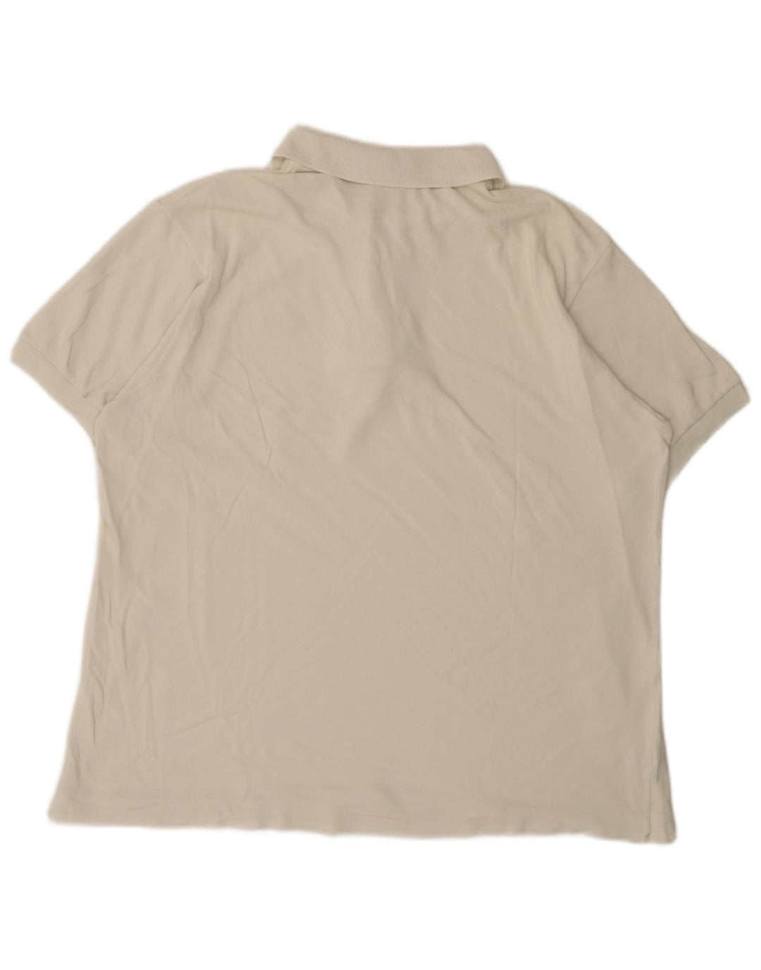 Lacoste Herren-Poloshirt, Größe 6 XL, weiße Baumwolle