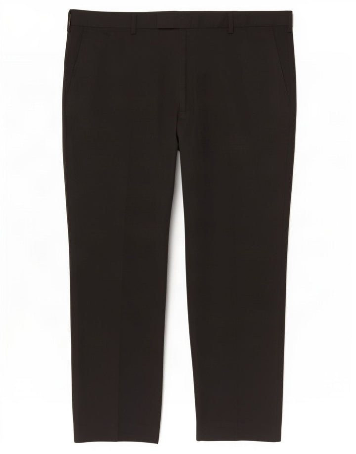 Marks & Spencer Herren-Anzughose in normaler Passform, W40, L29, Schwarz, Polyester