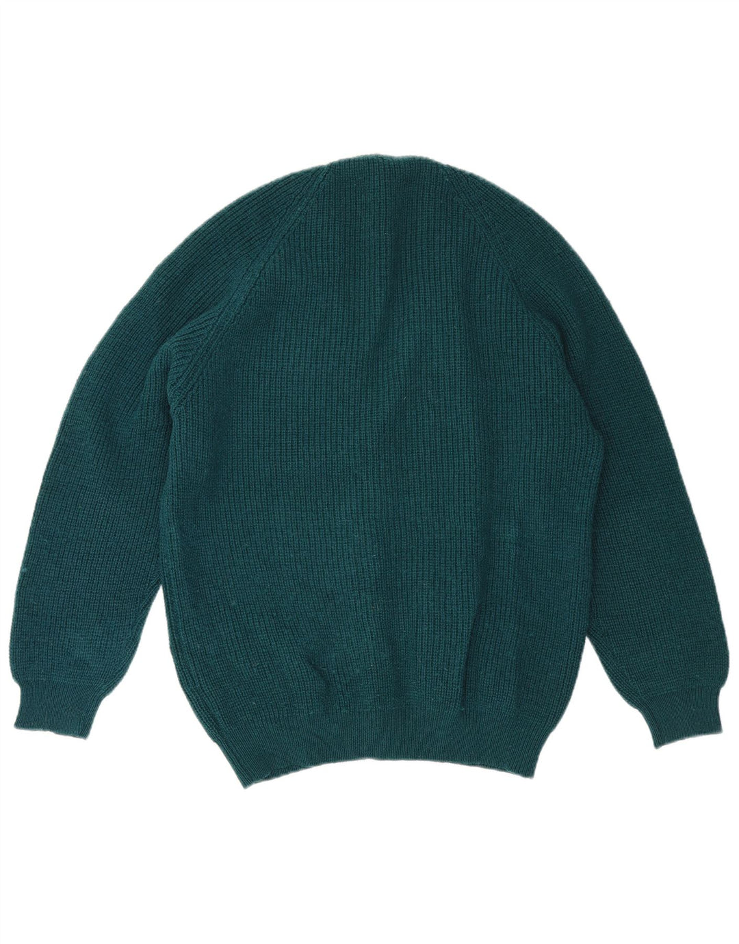 Vintage Herren Cardigan Pullover Große grüne Wolle