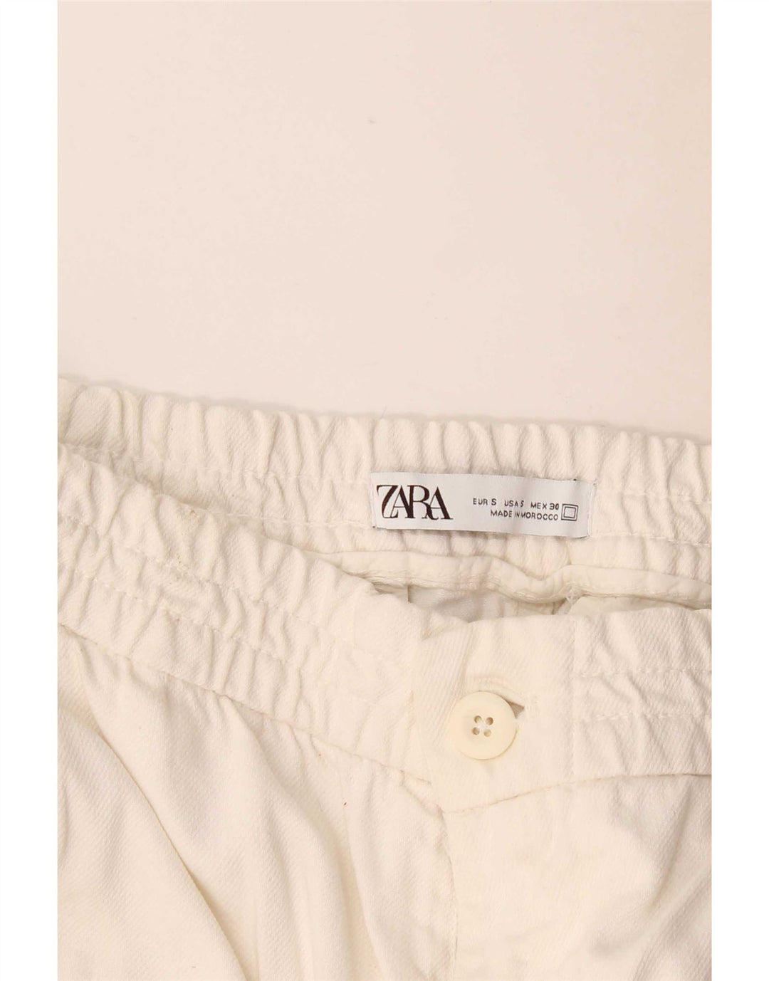 Gerade Chino-Hose für Herren von Zara, Größe S, W30, L29, gebrochenes Weiß