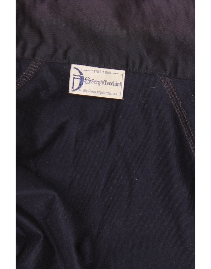 Sergio Tacchini Herren-Trainingsanzugoberteil mit Grafik, XL, Marineblau