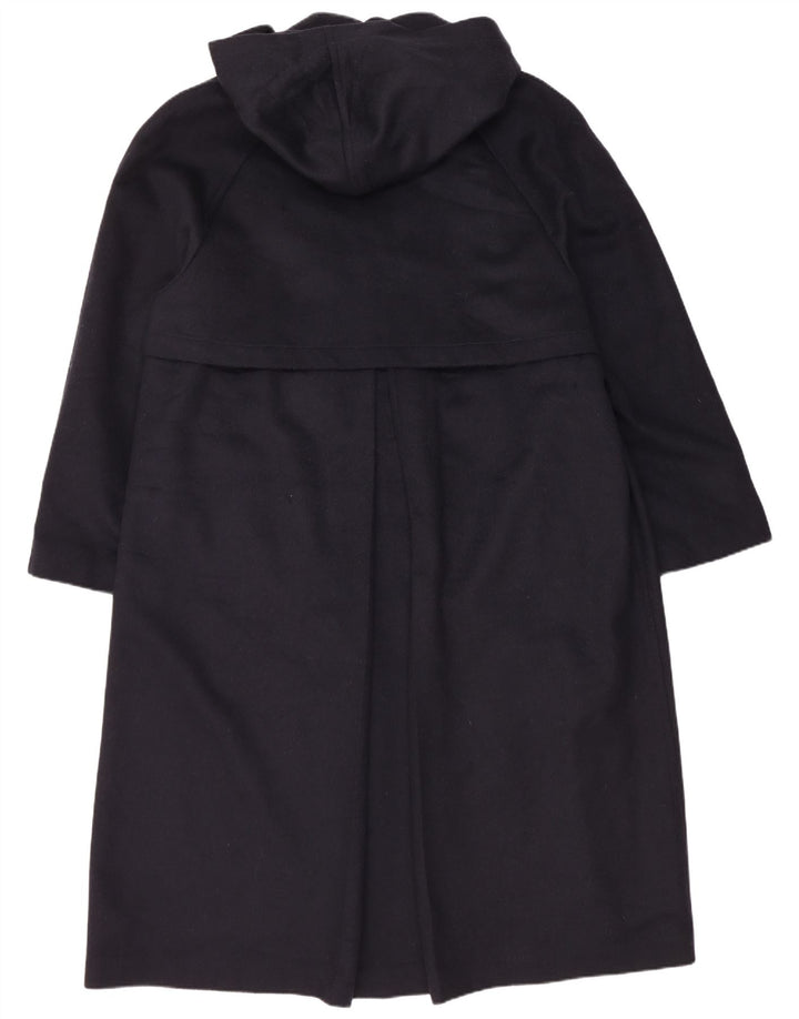 Vintage Herren Kapuzenmantel IT 48 Mittelmarineblaue Wolle