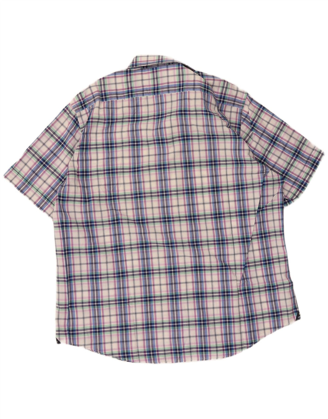 Navigare Herren-Kurzarmhemd XL, mehrfarbig, kariert, Baumwolle