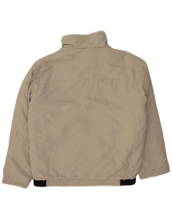 Vintage Herren Bomberjacke UK 42 XL Beige Colourblock Polyester