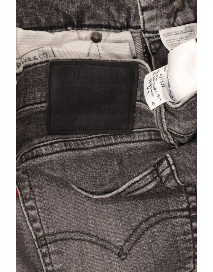 LEVI'S Herren 512 Slim Tapered Jeans W31 L32 Graue Baumwolle