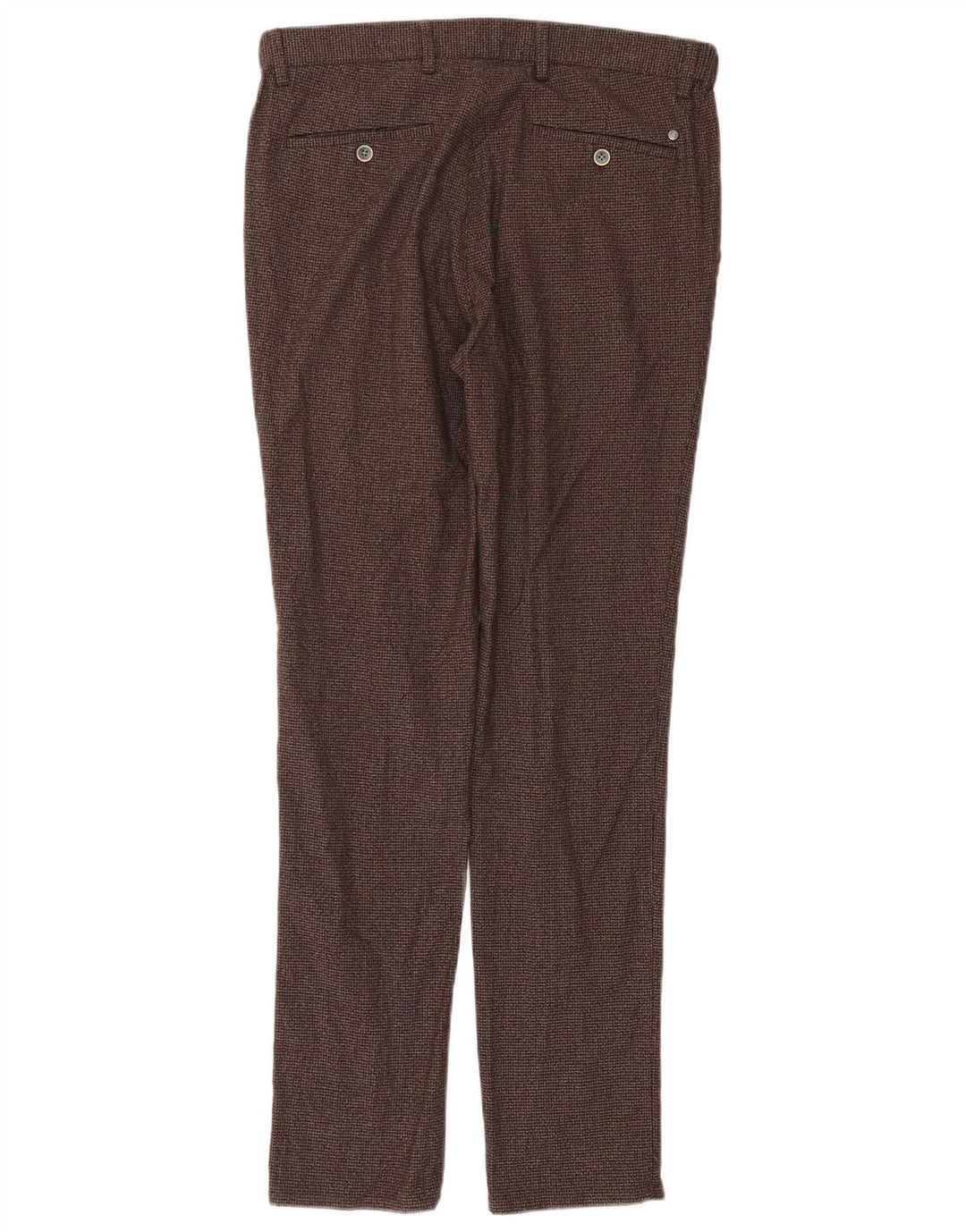 Massimo Dutti Herren Chinohose EU 42 Large W32 L32 Brauner Hahnentritt