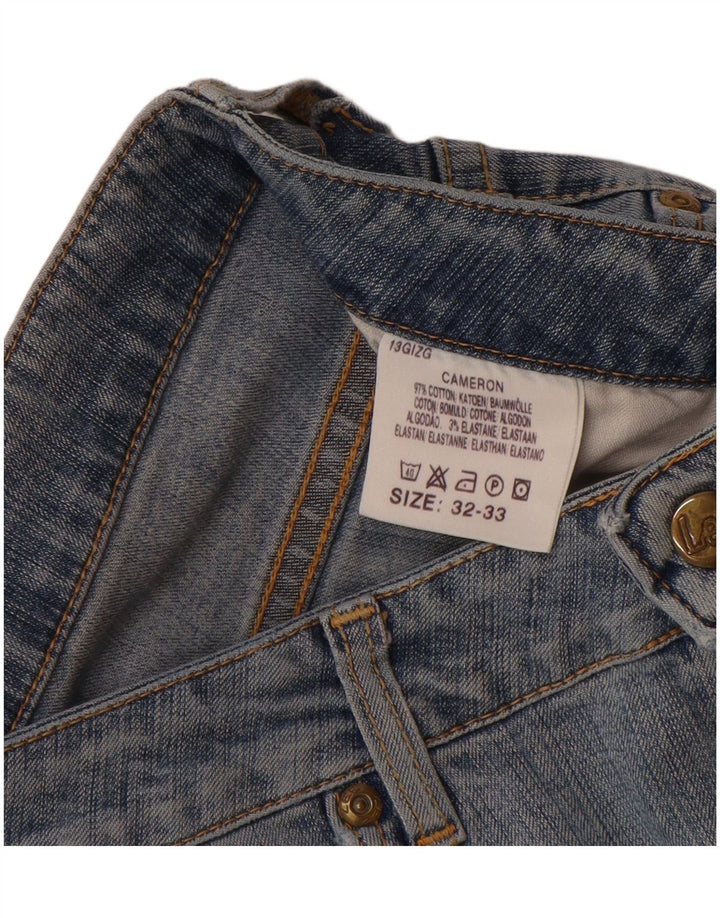 LEE Damen Cameron Straight Jeans W32 L28 Blaue Baumwolle