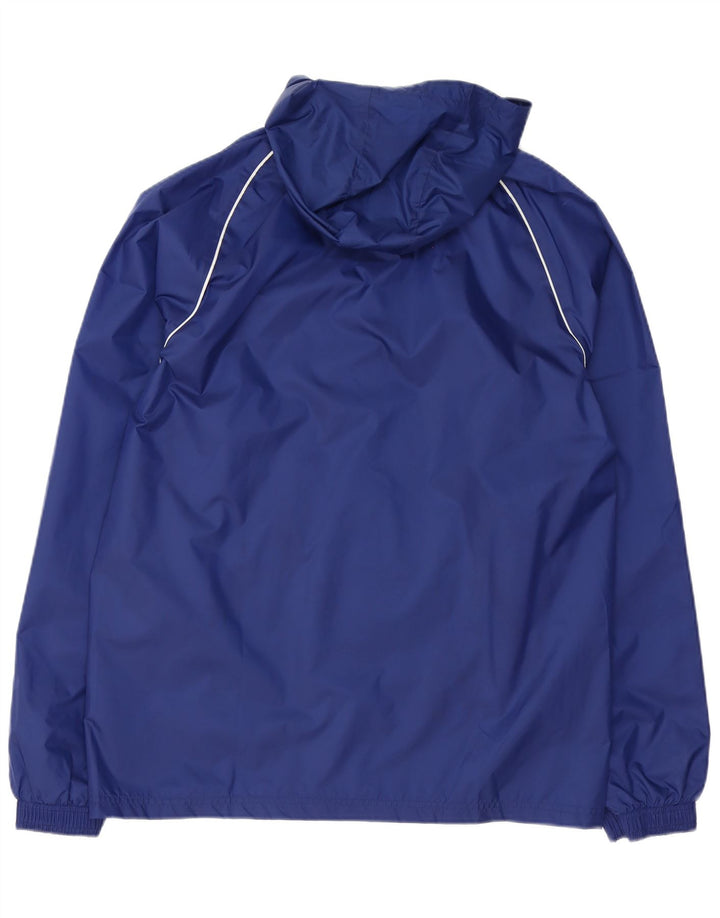 Adidas Herren Graphic Hooded Rain Jacket UK 38 Medium Marineblau Polyester