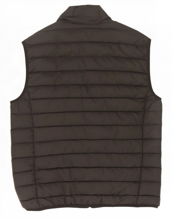 Zara Herren Wattierte Weste UK 42 XL Schwarz