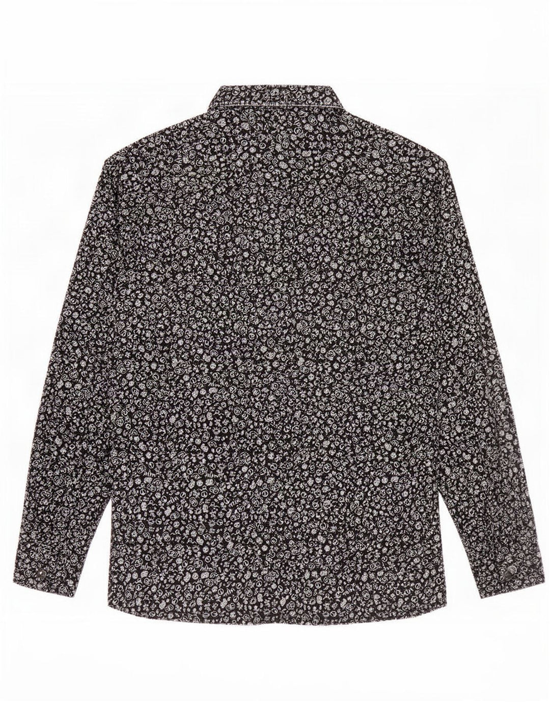 Abercrombie & Fitch Herren-Hemd mit abstraktem Muster, Größe S, Schwarz