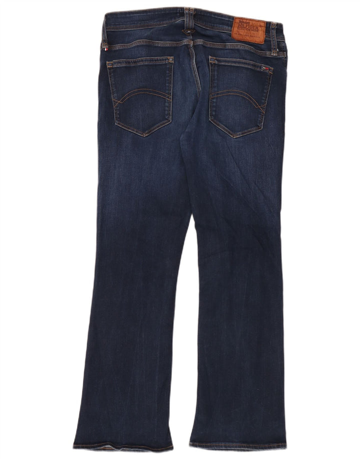 Tommy Hilfiger Herren Zathan Bootcut Jeans W34 L30 Marineblau Baumwolle