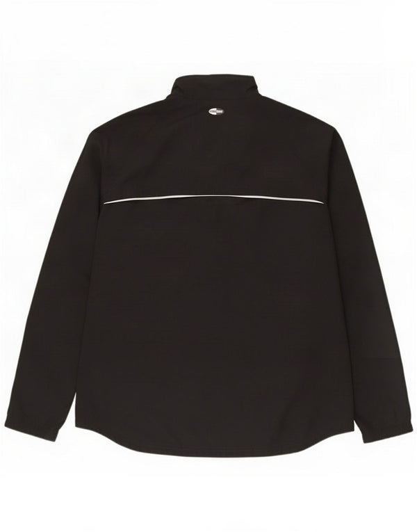 Adidas Damen Trainingsanzug Top Jacke UK 16 Large Schwarz Polyester