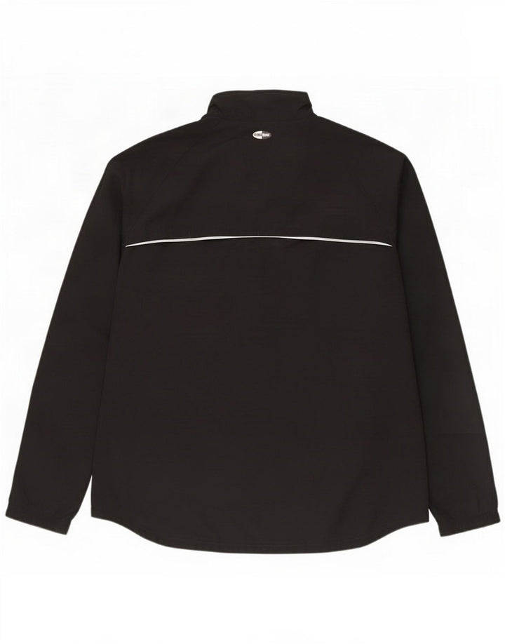Adidas Damen Trainingsanzug Top Jacke UK 16 Large Schwarz Polyester