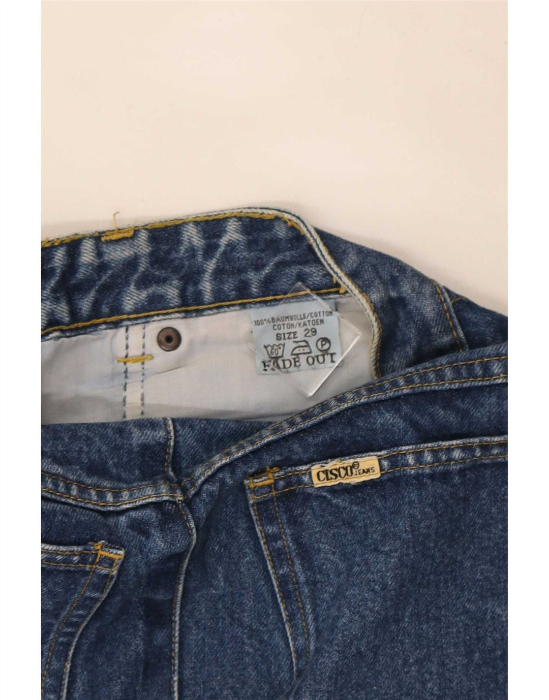 Cohn Cisco Damen Jeansrock W29 mittelblaue Baumwolle