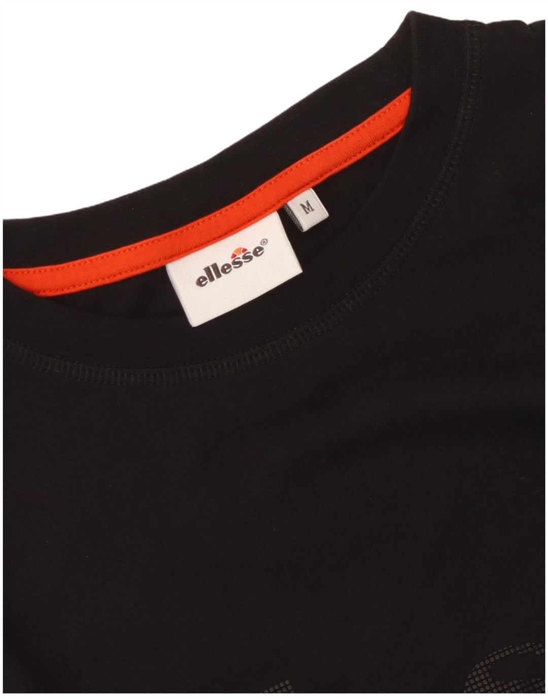 Ellesse Womens Graphic T-Shirt Top UK 14 Medium Schwarz