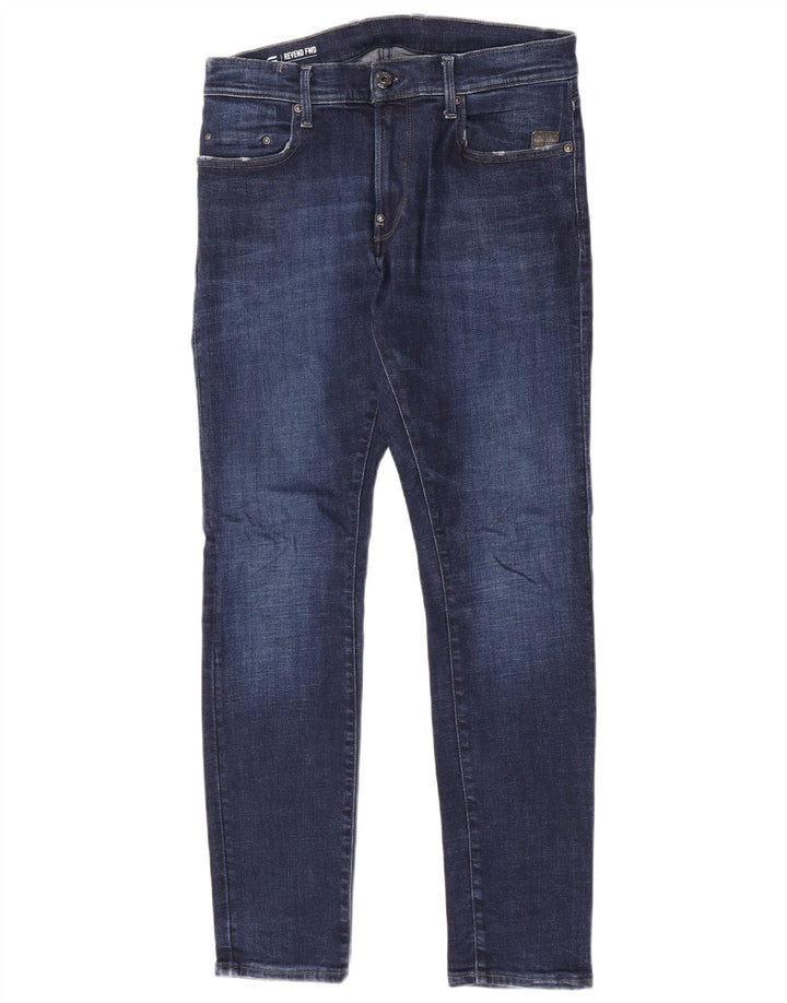G-Star Herren Revend Slim Jeans W32 L32 Blaue Baumwolle