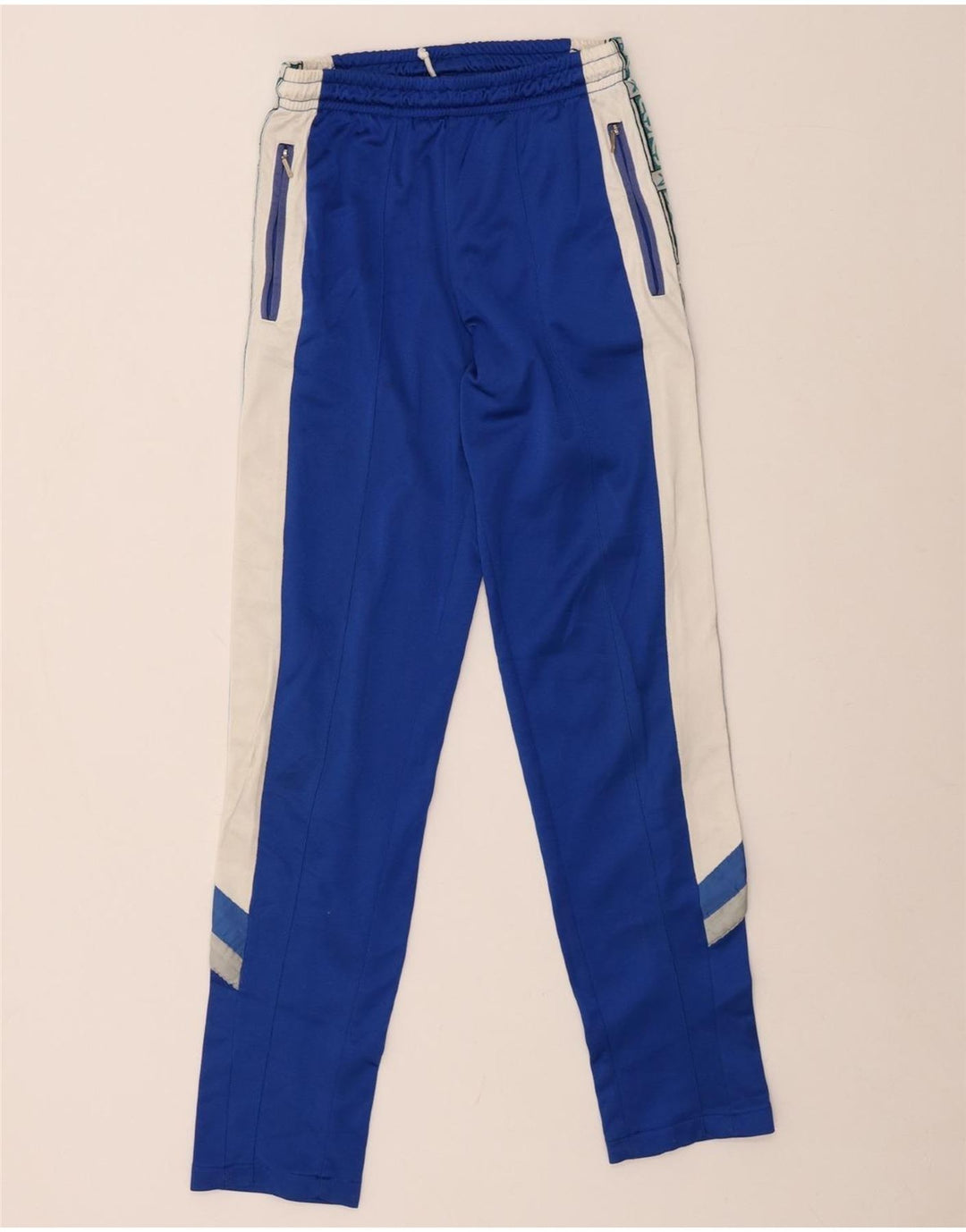 ASICS Boys Tracksuit Trousers 13-14 Years Blue Colourblock