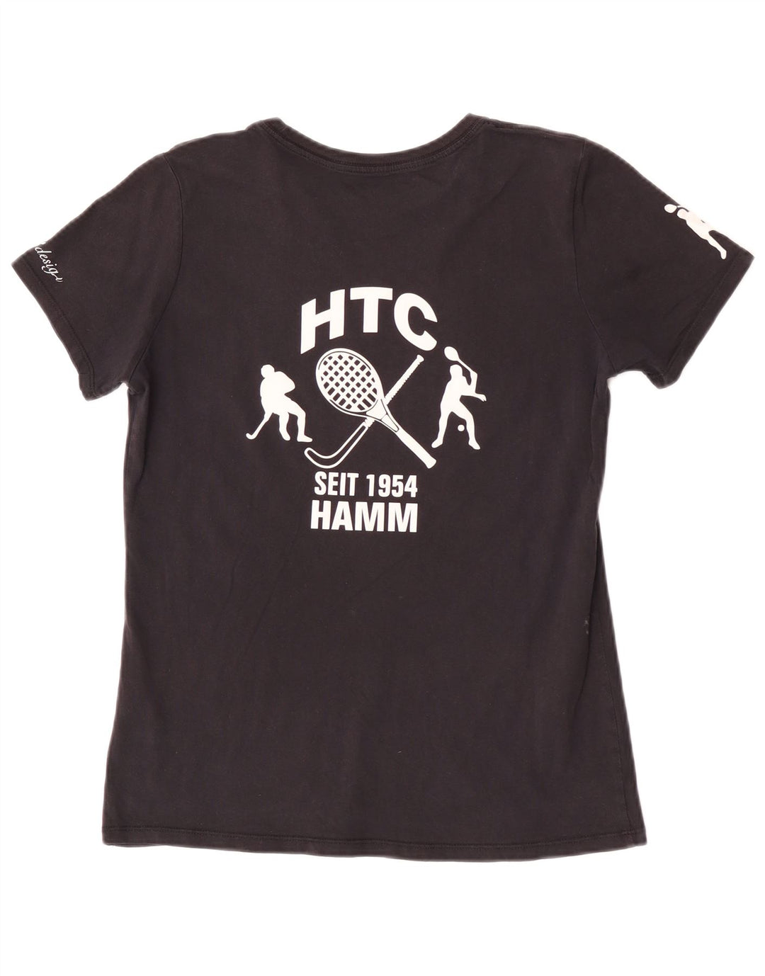 Nike Herren Athletic Cut Graphic T-Shirt-Oberteil aus mittelschwarzer Baumwolle