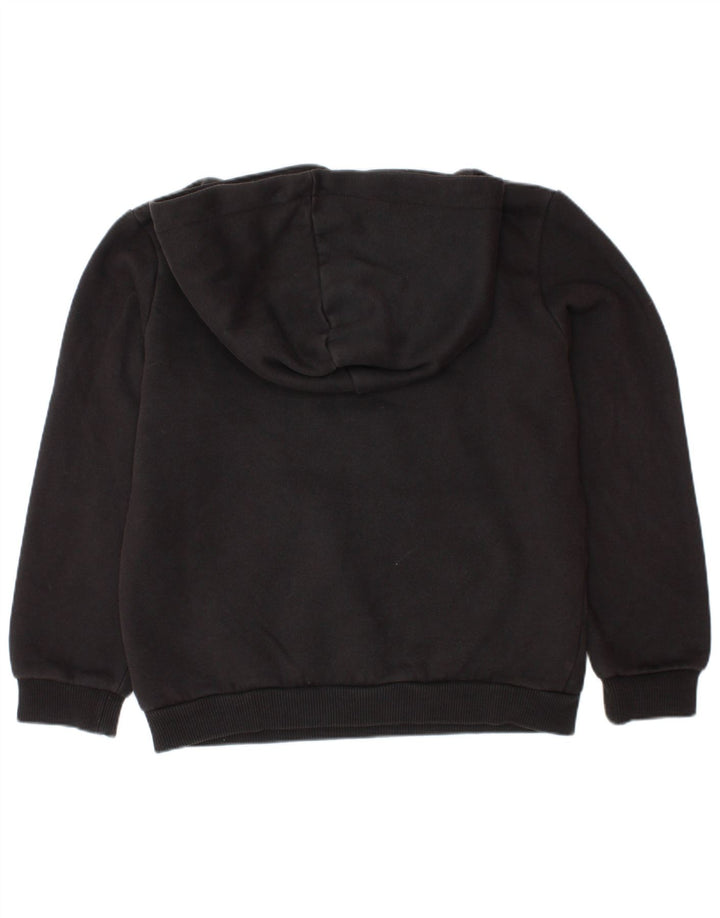 PUMA Jungen Graphic Hoodie Pullover 7–8 Jahre, schwarze Baumwolle