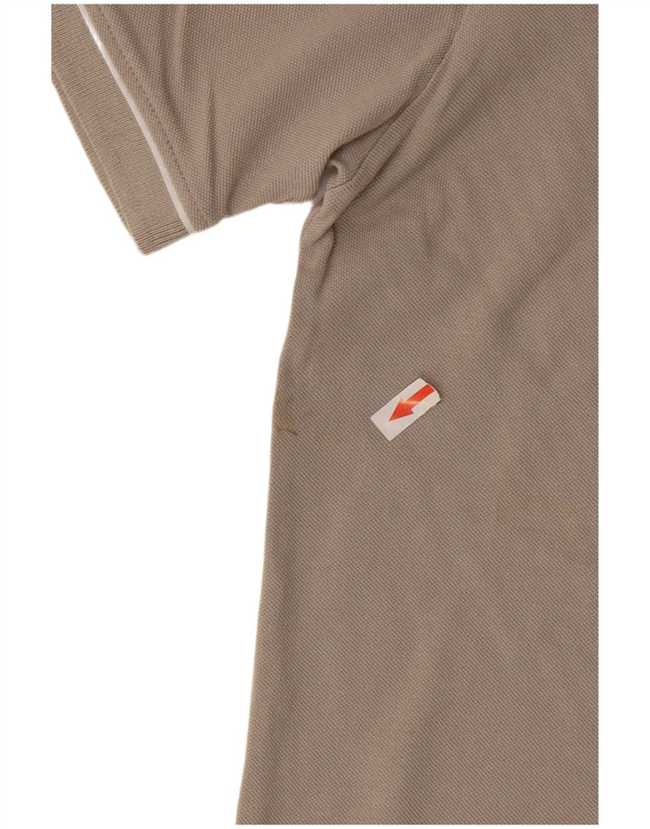 Avirex Damen Poloshirt UK 12 Mittelgraue Baumwolle