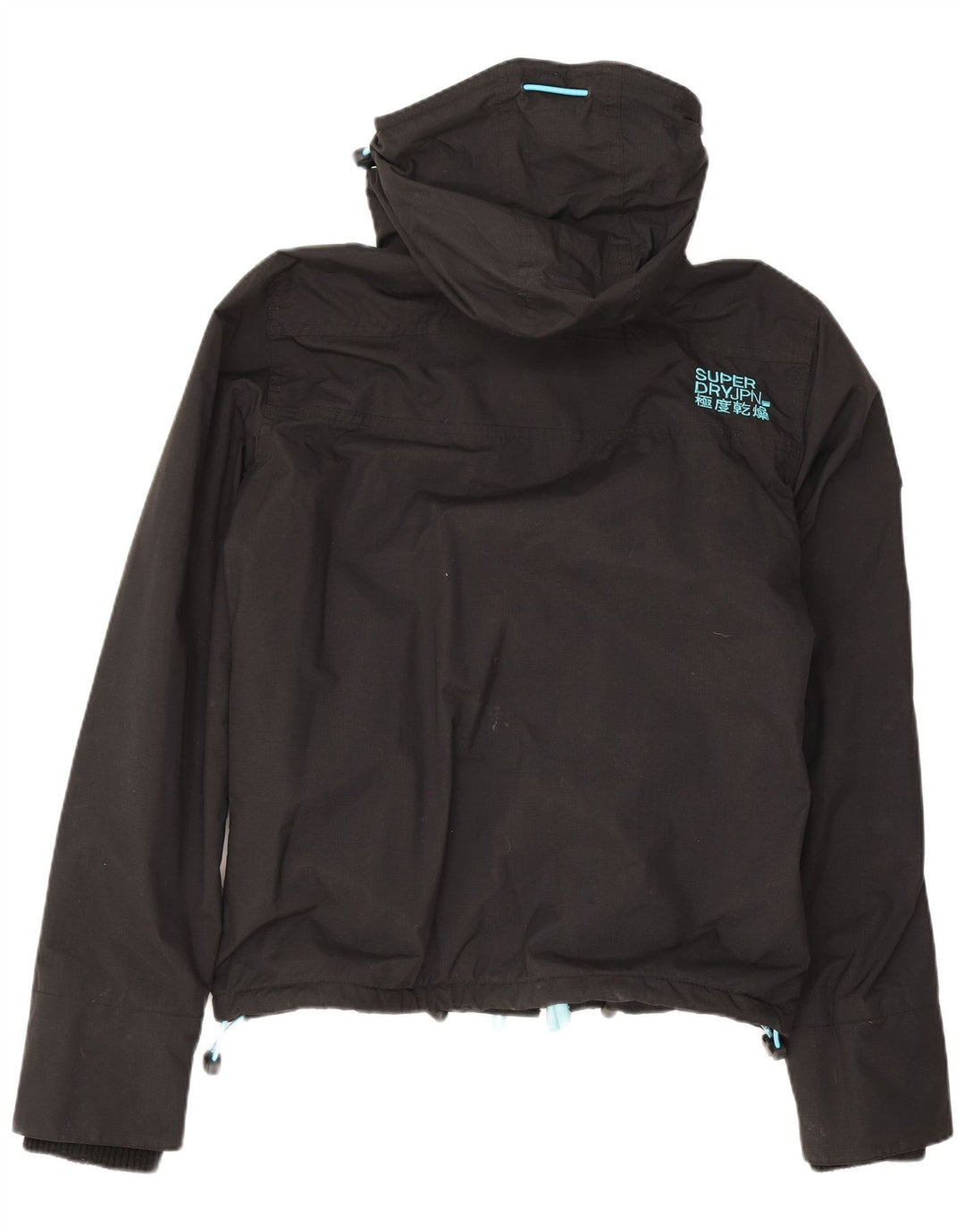 Superdry Herren Windcheater Kapuzen-Windjacke UK 38 Medium Schwarz